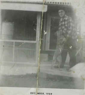 The previous photo shows Prince, my dad and his racing pigeon loft.  He raced under the name Pleasant View Loft.