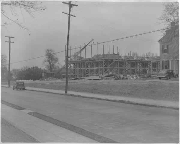 Nov 11, 1942 construction of St. Roberts Church; Photo courtesy of Ed Larkin