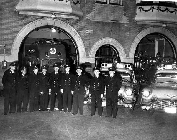 Franklin F.C. Members In Front of Fire House; Photo courtesy of Harry Bomberger & William H. Crystle 3rd