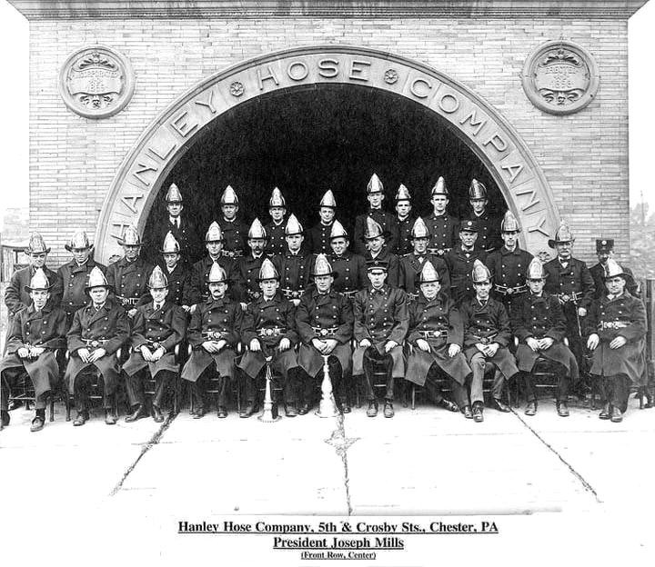 Early Hanley Hose Company Members; Photo courtesy of William H. Crystle, 3rd