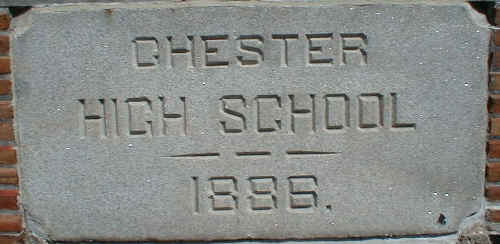 Original Chester High School stone