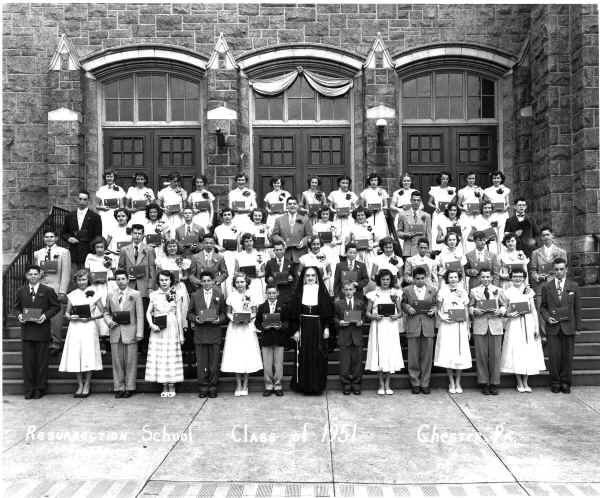 Resurrection School, Class of 1951; Photo courtesy of Jack Ralston
