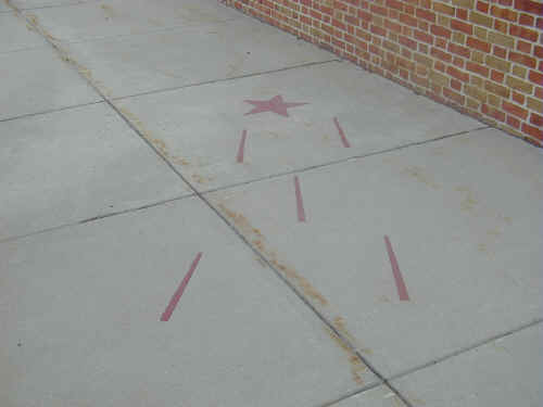 Sidewalk Slabs with Musical Notes; Photo courtesy of "Joker" Jack Chambers, April 2001