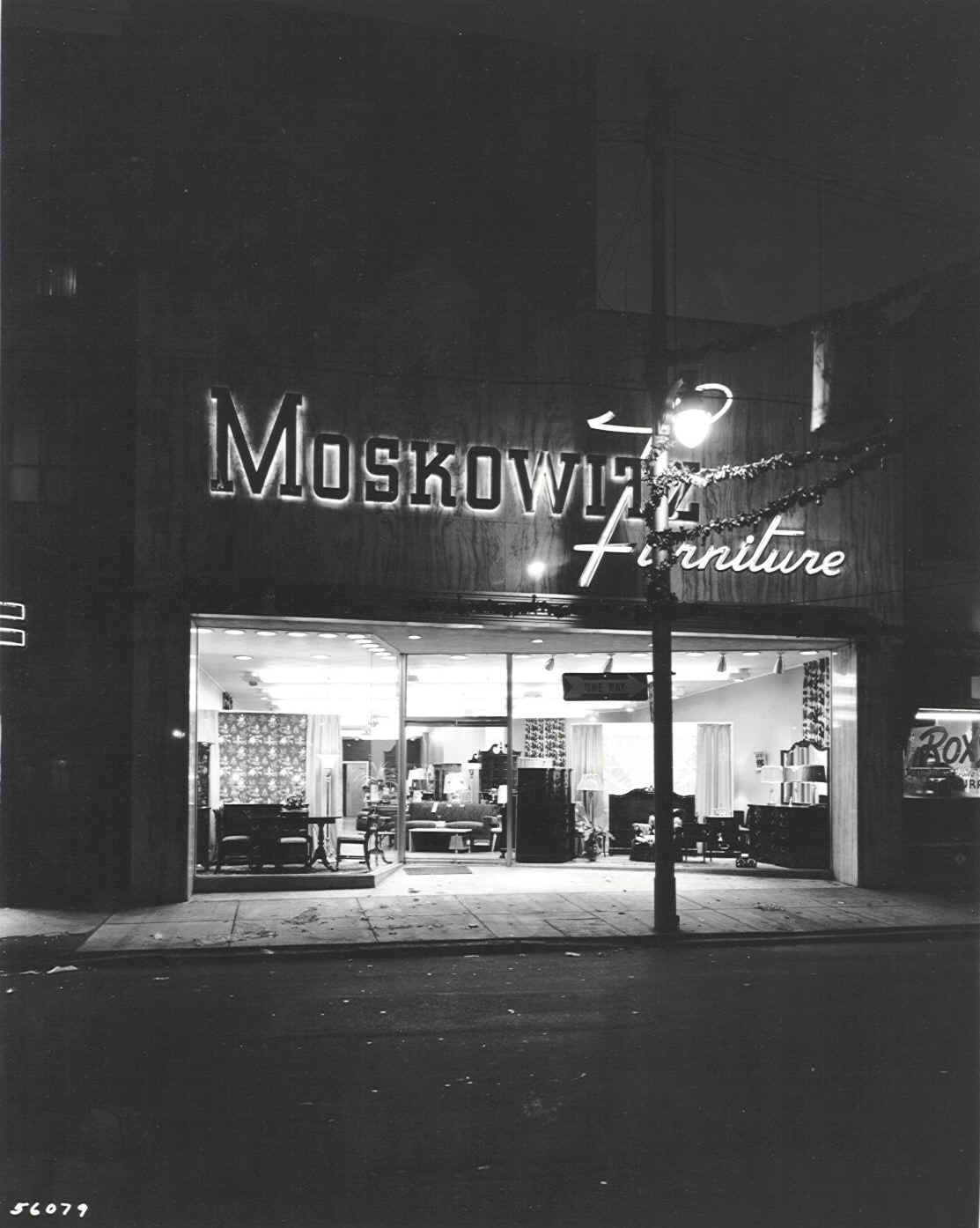 Moskowitz Furniture Store; Photo courtesy of Mr. Jack Swerman