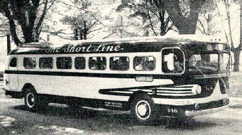 Short Line Bus c. 1942 - Photo from The Delaware County Adovcate, April 1942