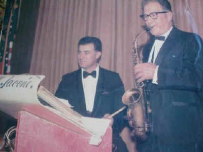 Tony DeCostanza playing drums, The Ange Lenzi Trio; Photo courtesy of Theresa DeContanza