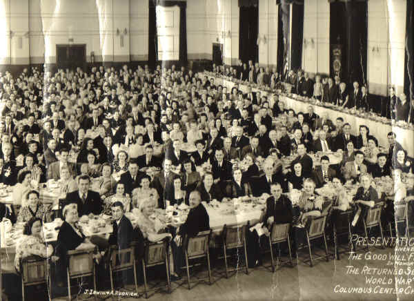 Good Will Fire Co. Banquet for WWII; Photo courtesy of Florence Smalley Knott